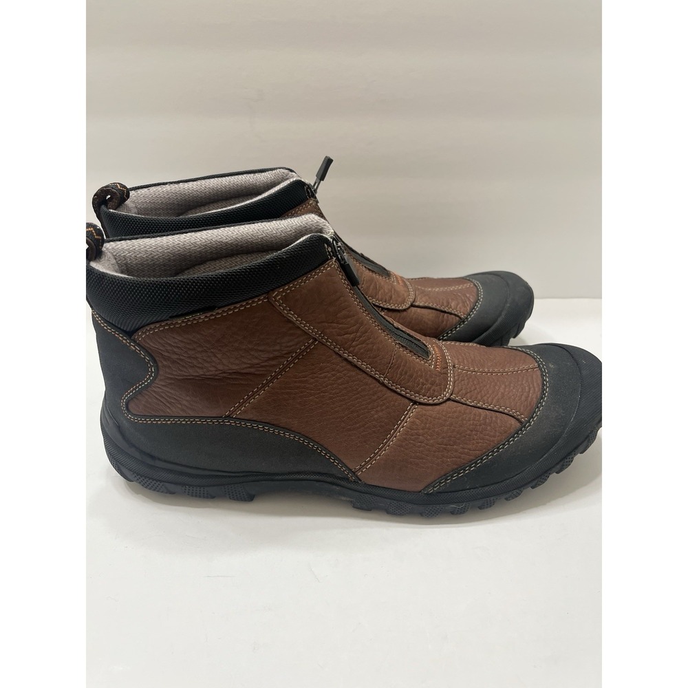 Clarks Archeo Mucker Zip Boot Brown Leather Front Zip Waterproof Insulate Men 14 - Picture 7 of 10